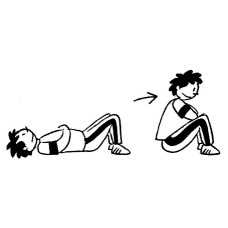 Sit ups (abdominales)