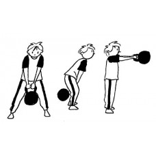 Swing kettlebell con dos manos